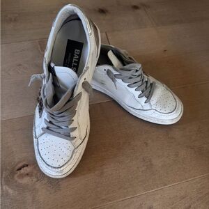 Golden Goose Ball Star with leopard pony skin